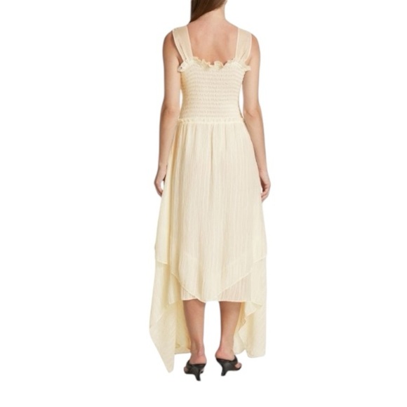 RAMY BROOK - NWT Luella Pleated Chiffon Handkerchief Midi Dress Sz M - Picture 2 of 10